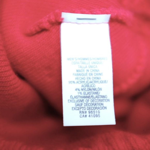 COPY - Under Armour white and red strips one size knit beanie hat - Picture 4 of 4